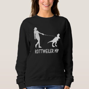Moletom Rottweiler Mãe Rottie Mama Cão Rott Dinossauras Mu