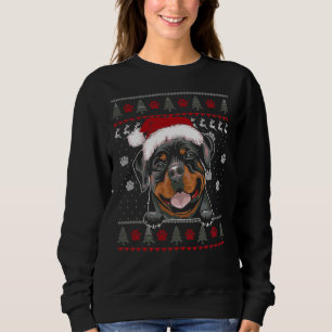 Moletom Rottweiler Natal Rottie Cachorro Enfiado