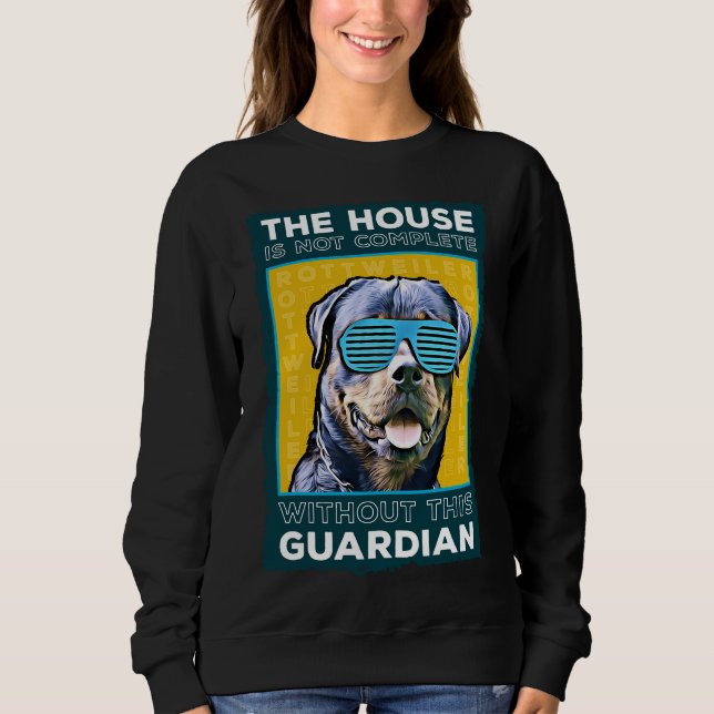 Moletom Rottweiler O Guardião Da Casa (Frente)