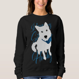 Moletom Rouco Branco Bi Eyed Cão Neve