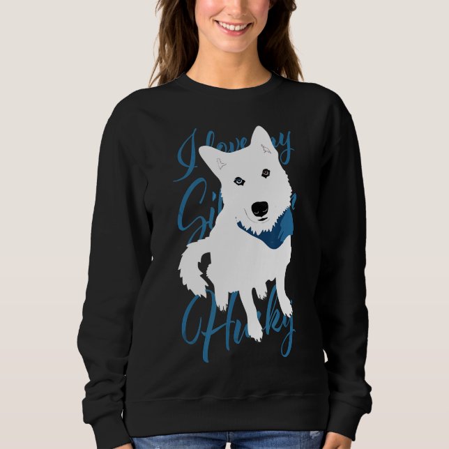 Moletom Rouco Branco Bi Eyed Cão Neve (Frente)