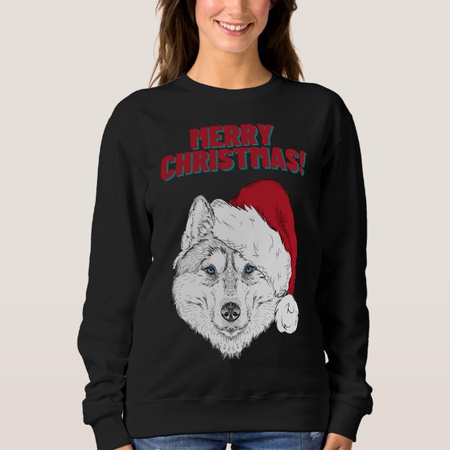 Moletom Rouco Estilo de Natal Feliz 1 (Frente)