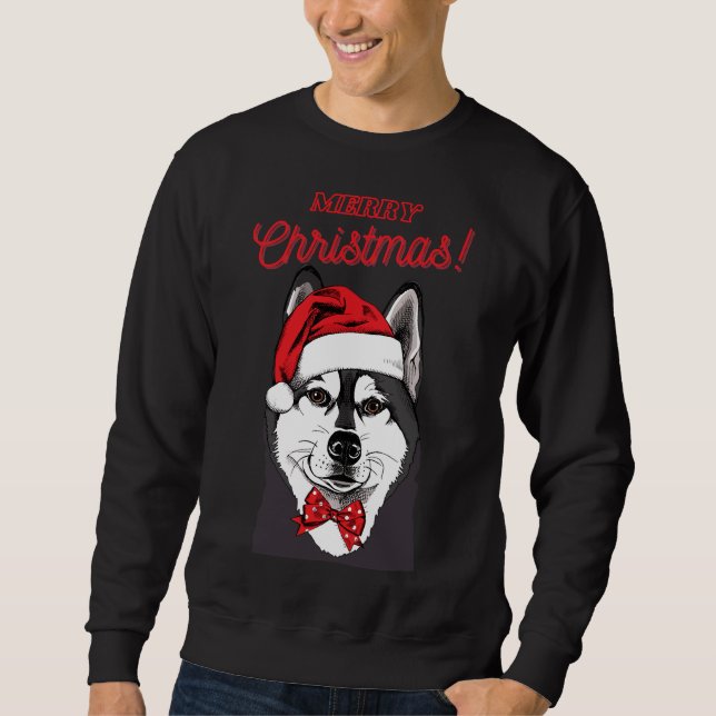 Moletom Rouco Estilo de Natal Feliz 3 (Frente)