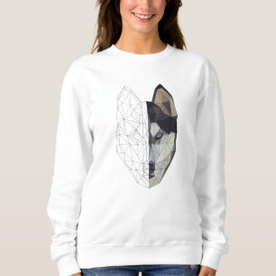Moletom Rouco Wolf Dog Puppy Animal - Baixa Geometria Poli