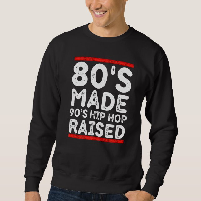 Moletom Roupa de alto-passo de 90 anos 80 feito (Frente)
