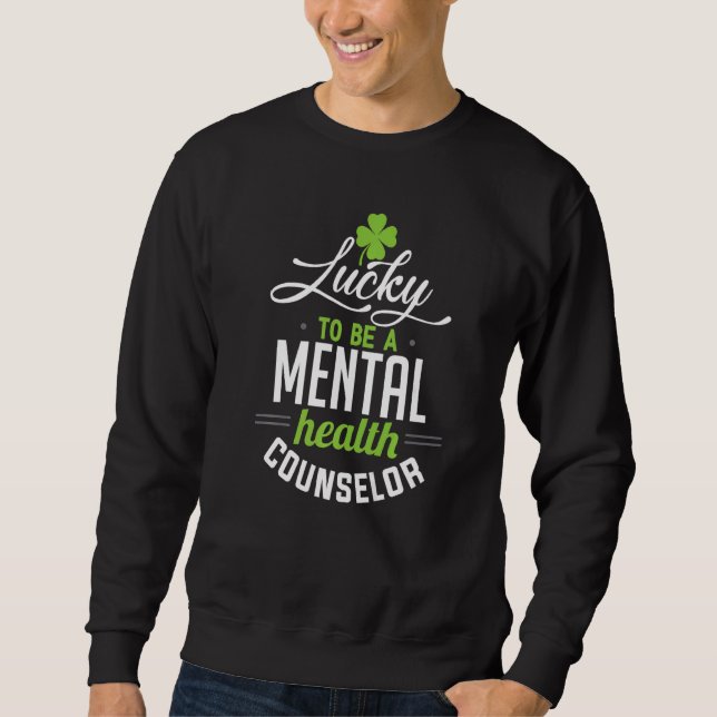 Moletom Roupa de Consultor de Saúde Mental da Sorte (Frente)