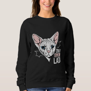 Moletom Roupa De Gata De Sphynx Louca Para Gatinho Animal 