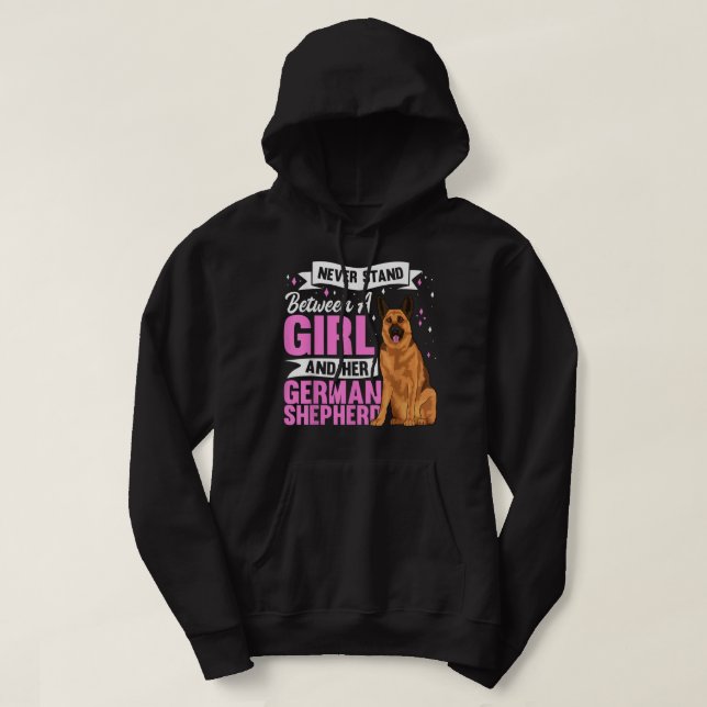 Moletom Roupa de german shepherd de Cachorro para Mulheres (Frente do Design)