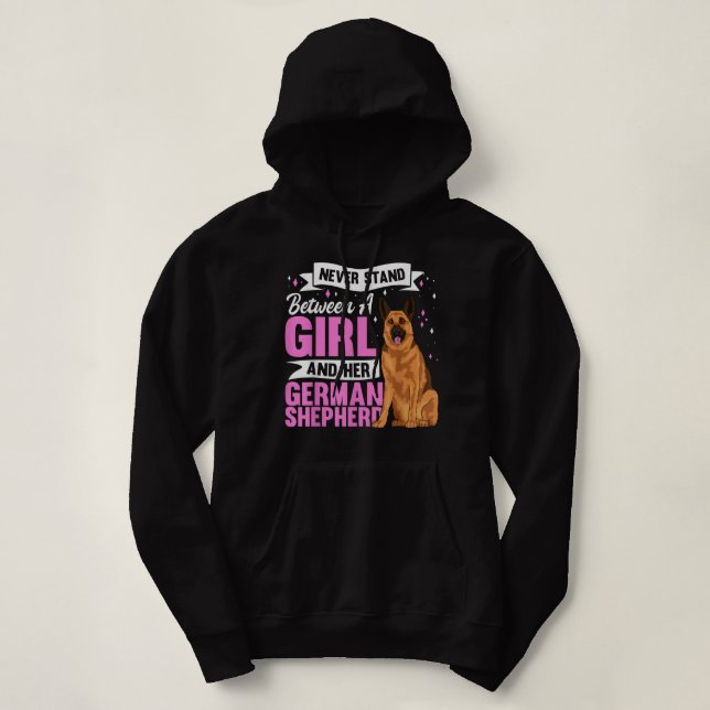 Moletom Roupa de german shepherd de Cachorro para Mulheres (Frente do Design)