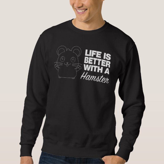 Moletom Roupa de Hamster Melhor Design de Hamsters (Frente)