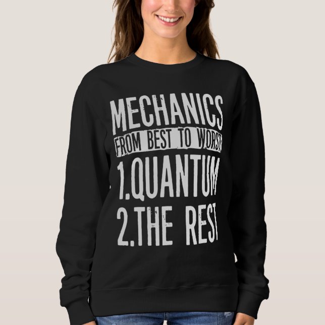Moletom Roupa de Mecânica Quântica - Design Mecânica (Frente)