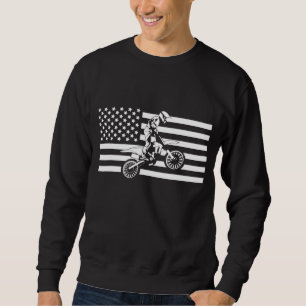 Moletom Roupa de Motocross da bandeira americana - Camada