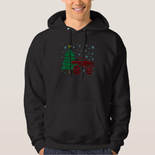 Moletom Roupa de Natal de Caminhão Monstro de Xadrez Verme