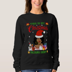 Moletom Roupa de Papai noel de Natal para africano negro