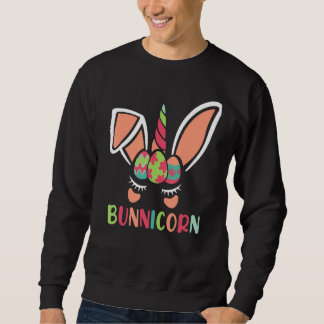 Moletom Roupa De Páscoa Engraçado Bunnicorn