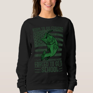 Moletom Roupa de Pesca Engraçado Pescadores Bass Fish Boys