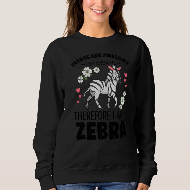 Moletom Roupa De Zebra Para Roupa Meninas (Frente)