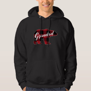 Moletom Roupa do Urso de Búfalo Vermelho Engraçado, Avô Pa