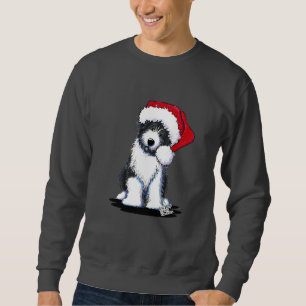 Moletom Roupa farpado do Collie do papai noel