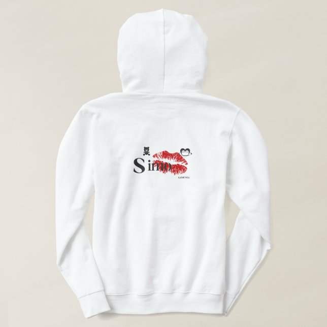 Moletom Roupas com Nome Simo Personalizado - Estilo de Rua (Verso do Design)