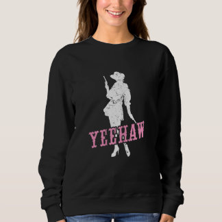 Moletom Roupas Country de Música Ocidental Feminina Yeehaw