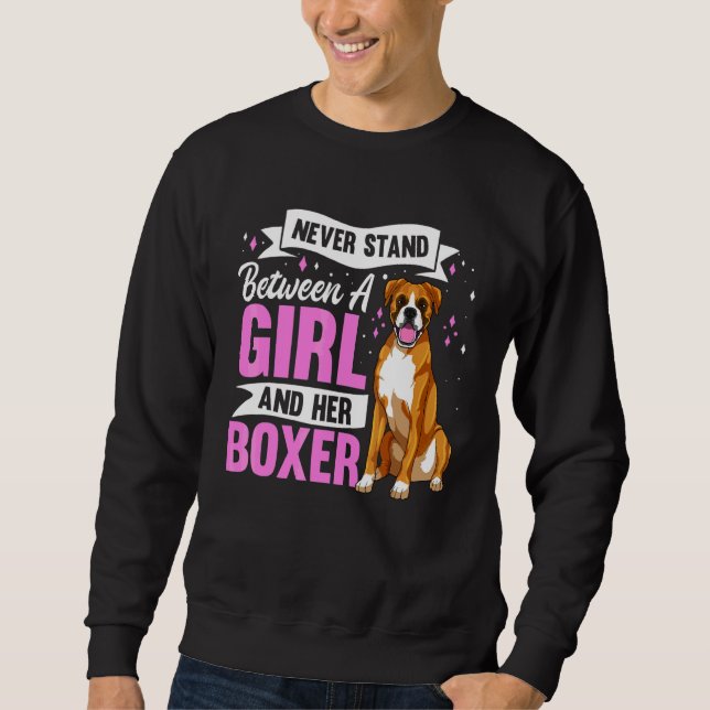 Moletom Roupas de Cachorro Boxer para Mulheres (Frente)
