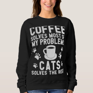 Moletom Roupas de Gato de Café - Design Incrível de Café