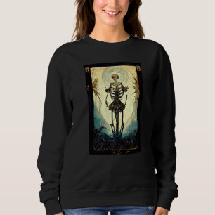 Moletom Roupas de Halloween de Cartas de Tarot Ocultas Gót