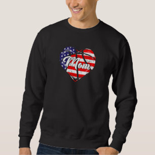 Moletom Roupas de Mãe de Basquete com Bandeira Americana F