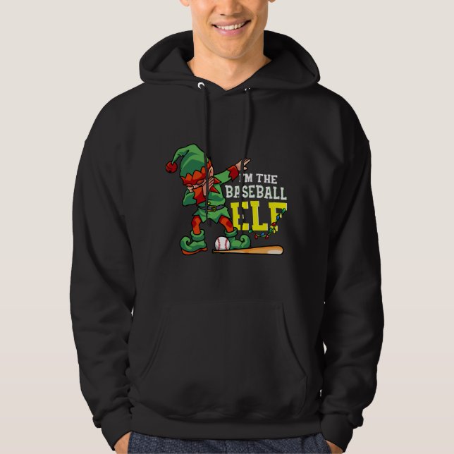 Moletom Roupas engraçadas de elfo de beisebol de árvore de (Frente)