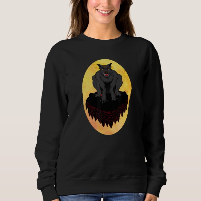 Moletom Roupas Estéticas de Demônio Diabo Gótico Soft Grun (Frente)