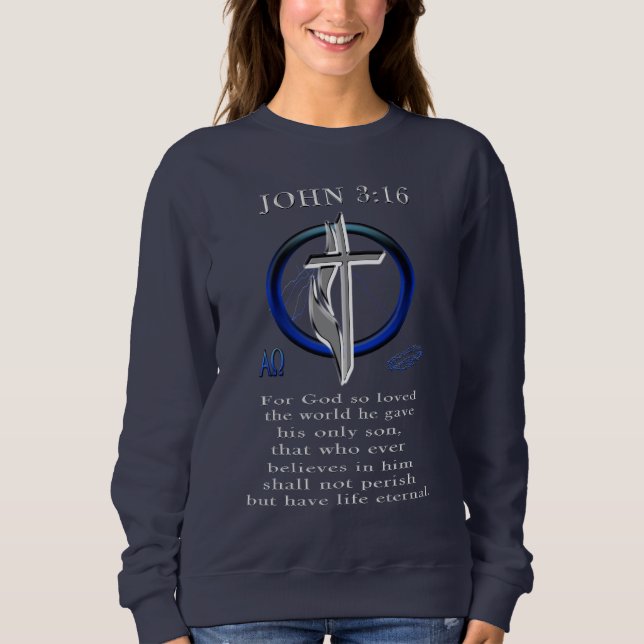 Moletom roupas John 3:16 (Frente)