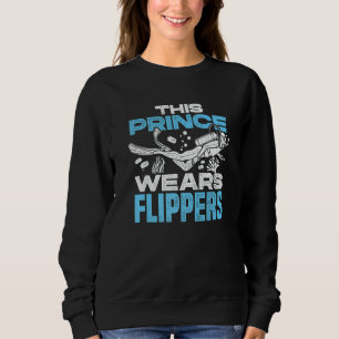 Moletom Roupas masculinas Este príncipe usa nadadeiras mer