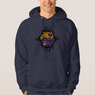 Moletom Roxo Vibrante e Sapo de Dart Venenoso Dourado Yin 