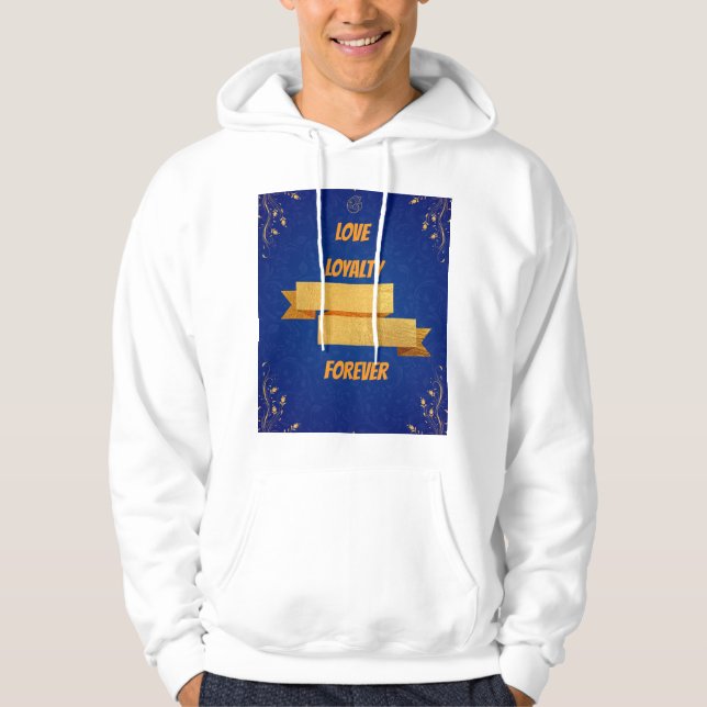 Moletom Royal Blue and Gold Wedding T-Shirt Design (Frente)