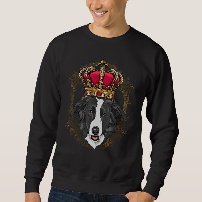 Moletom Royal Border Collie King Queen Princess Collie Mom (Frente)