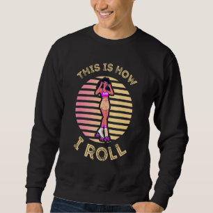 Moletom Rtro Sunset Roller Skating Girls Afro Isto é como