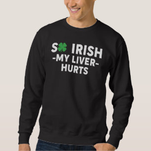 Moletom Rua Arrrish, Patricks Day Pirat Totenschädel
