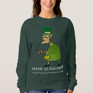 Moletom Rua de Alzheimer irlandês. Humor no Dia de Patrick