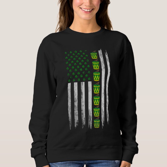 Moletom Rua de Patrick da Irish Flag American (Frente)