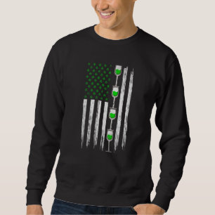 Moletom Rua de vinho da bandeira irlandesa, irlandesa, afl