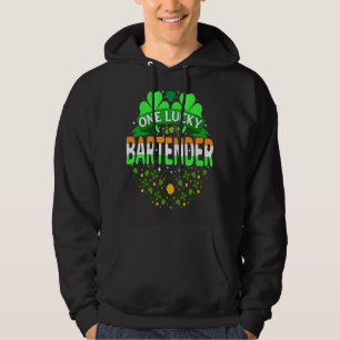 Moletom Rua do dia de Patrick Bartending Um Barman Sortudo