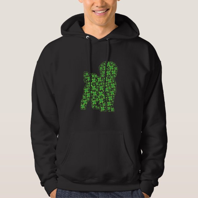 Moletom Rua Engraçado Patrick S Day Maltês Shamrock Irish (Frente)