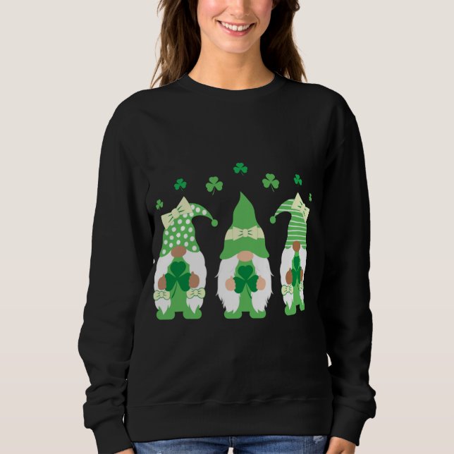 Moletom Rua, Gnomos Verdes do Dia de Patrick, Lucky e eu G (Frente)