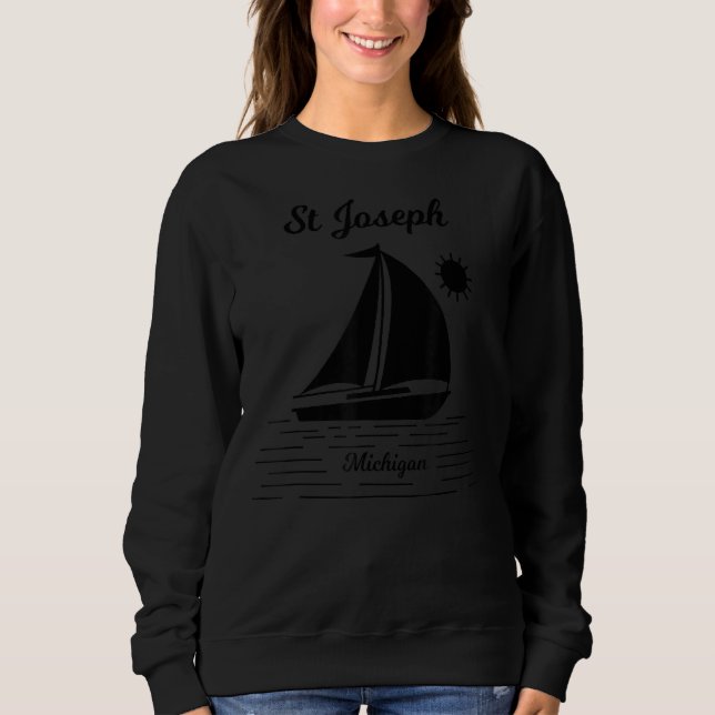 Moletom Rua Joseph Michigan Sailboat (Frente)