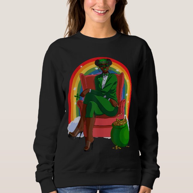 Moletom Rua Negra Afro-Americana Leprechaun, Patri (Frente)