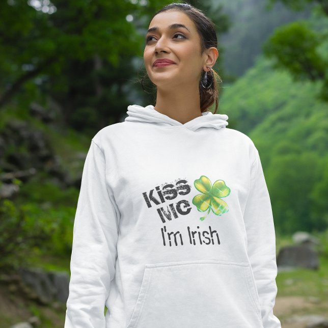 Moletom Rua, o dia do Patrick me beija, eu sou o "Irish Gr (Criador carregado)