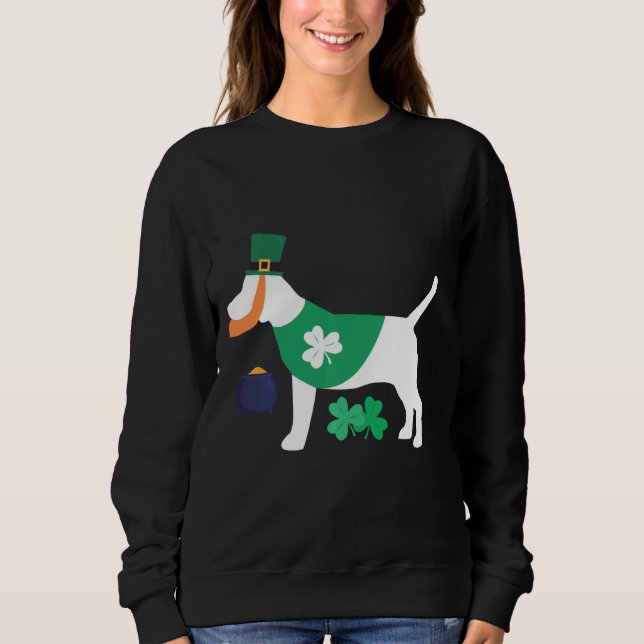 Moletom Rua Patrick S Day Beagle Engraçada Para Cachorros (Frente)