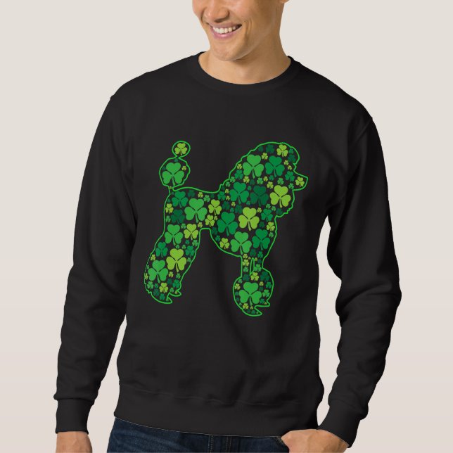 Moletom Rua Patrick S Day Irish Poodle Dog (Frente)