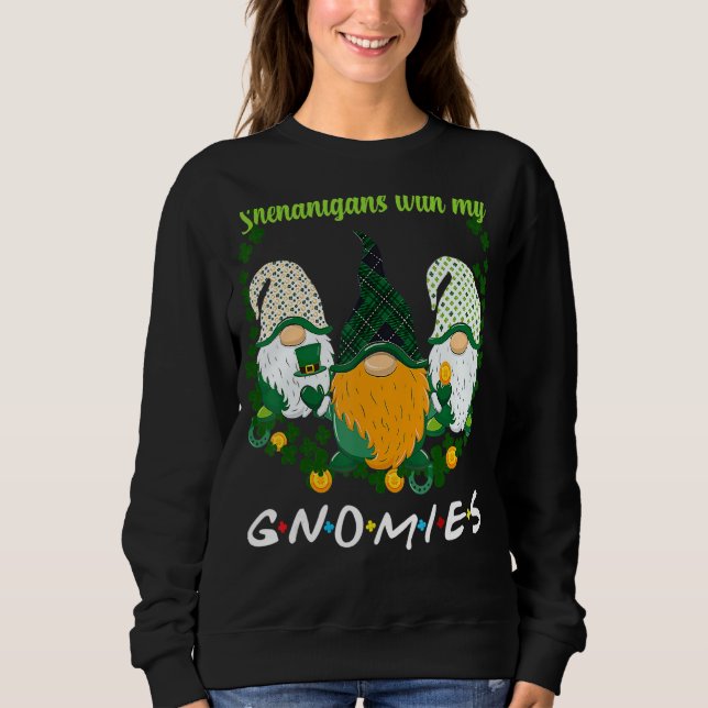 Moletom Rua Patrick S Day Shenanigans Gnomies Gnomo Shamro (Frente)